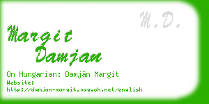 margit damjan business card